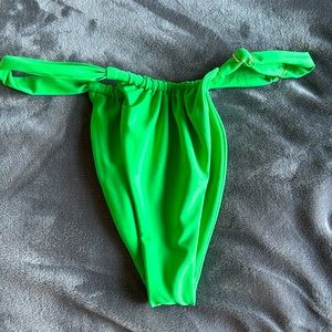 Skatie Neon Green High-Cut Bikini Bottom